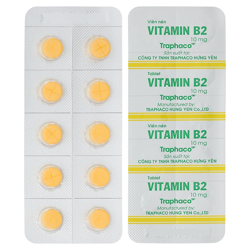 Vitamin B2 Traphaco 10mg dự phòng và điều trị thiếu vitamin B2 (6 vỉ x 10 viên) - 5